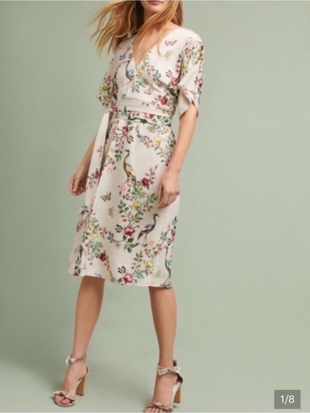 Anthropologie silk dress size 4